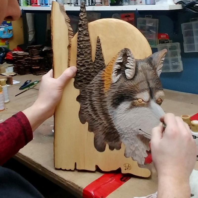 Davy | Animal Carving Handmade Wall Decoration