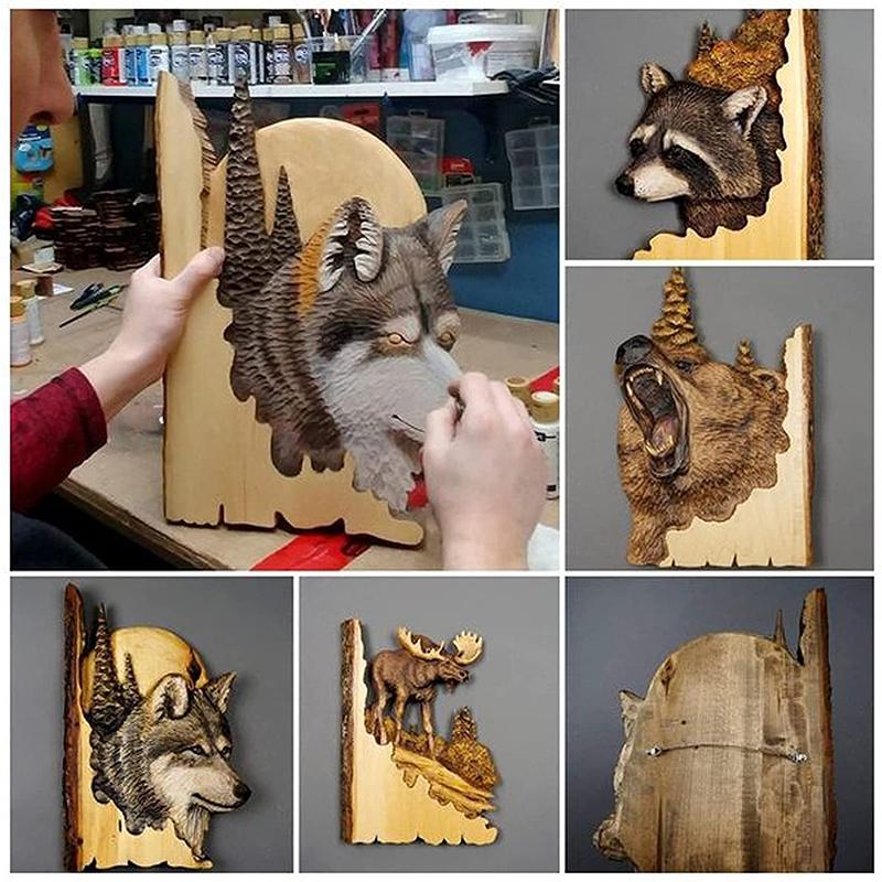 Davy | Animal Carving Handmade Wall Decoration