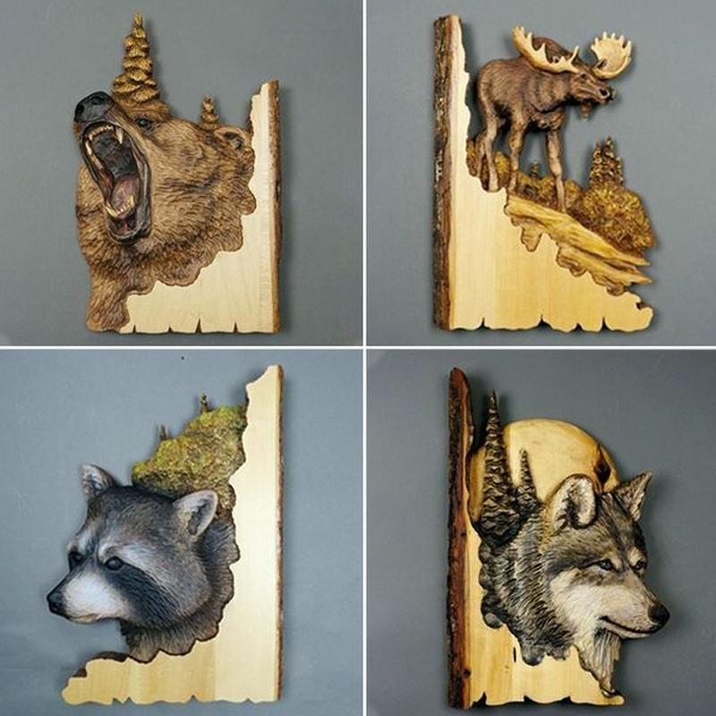 Davy | Animal Carving Handmade Wall Decoration