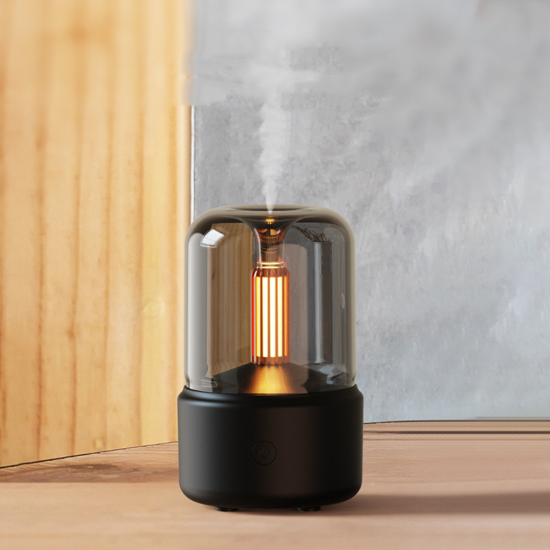 Davy | Ambient Night Light Aroma Diffuser | Candlelight Effect