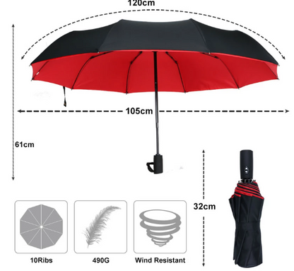 Davy | Automatic Storm Umbrella with Reverse Fold