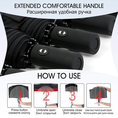 Davy | Automatic Storm Umbrella with Reverse Fold