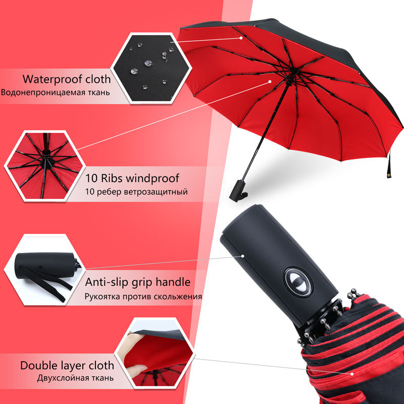 Davy | Automatic Storm Umbrella with Reverse Fold