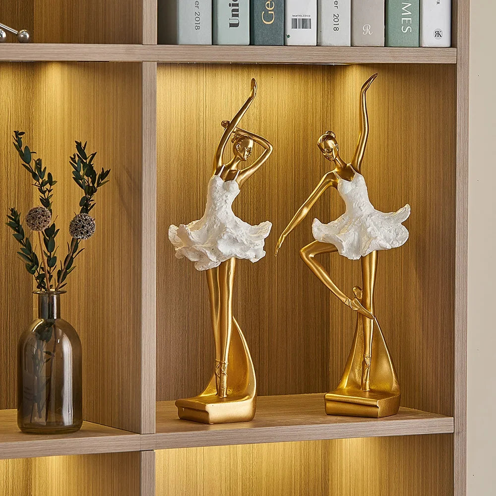 Davy | Elegant Ballerina Sculpture for Shelf & Tabletop Display