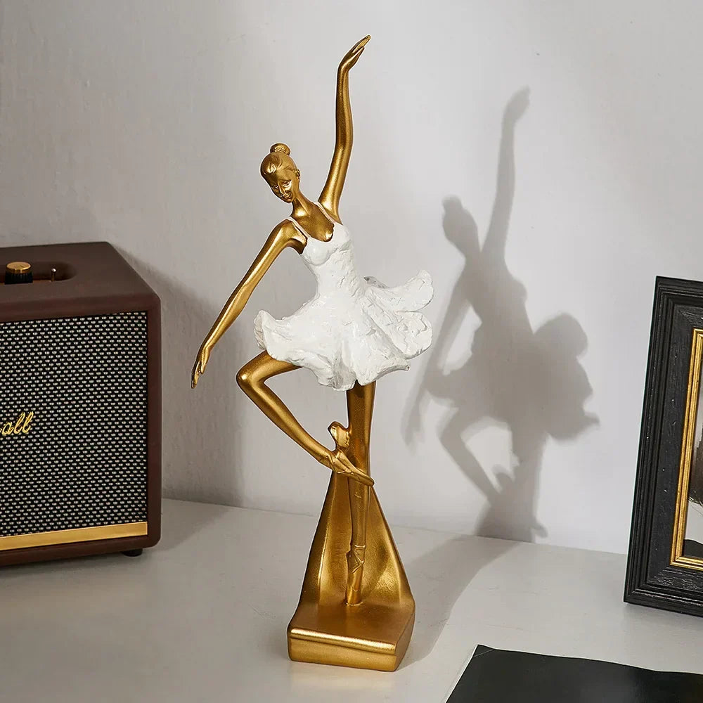 Davy | Elegant Ballerina Sculpture for Shelf & Tabletop Display
