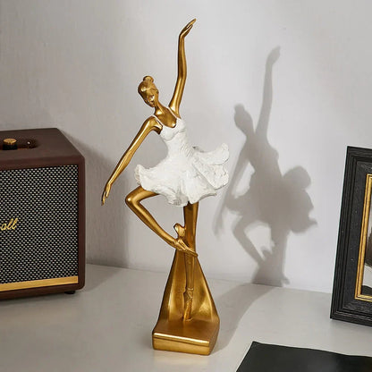 Davy | Elegant Ballerina Sculpture for Shelf & Tabletop Display