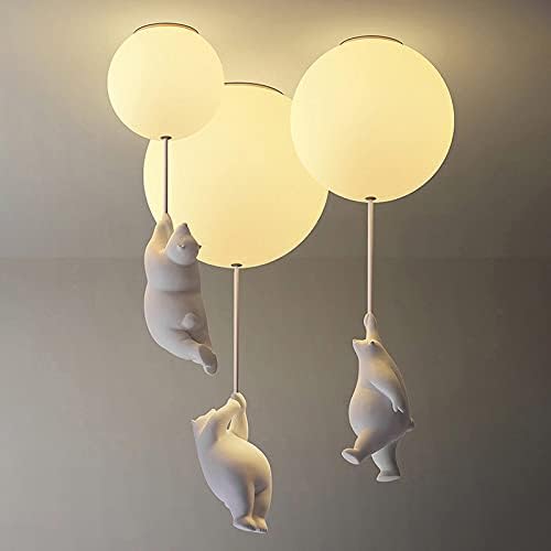 Davy | Playful Bear Balloon Flushmount Ceiling Light