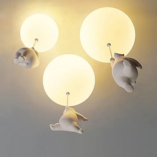 Davy | Playful Bear Balloon Flushmount Ceiling Light