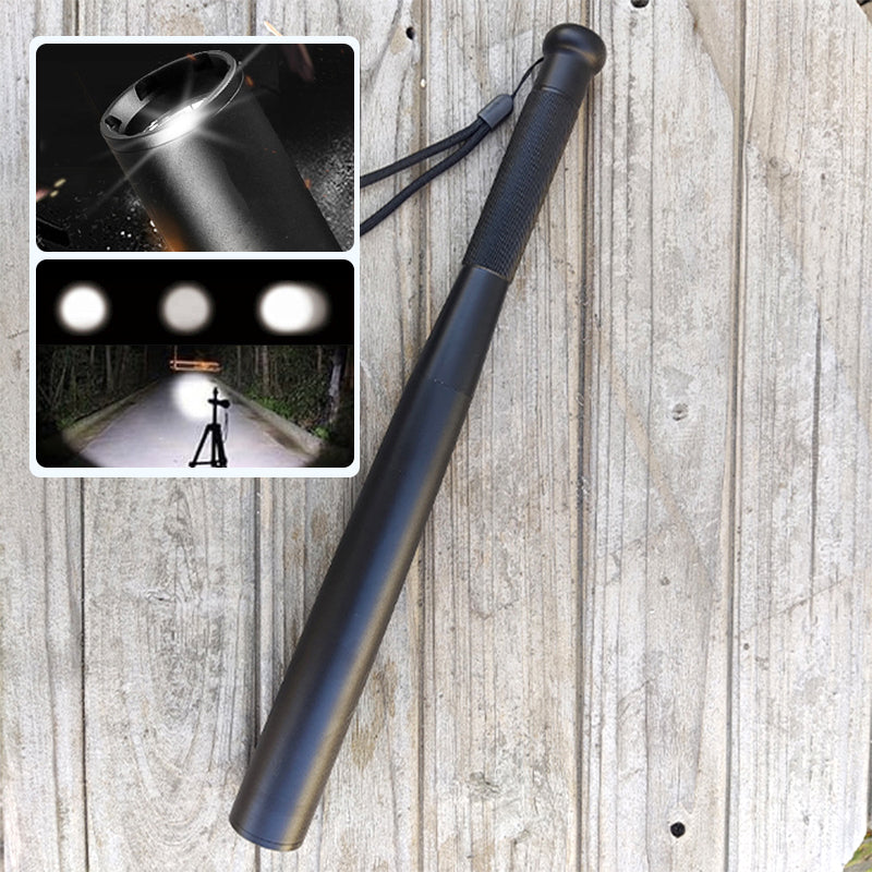Davy | Baseball Bat Shaped LED Flashlight | Aluminum Alloy, 3 Lighting Modes | Emergency & Utility Use