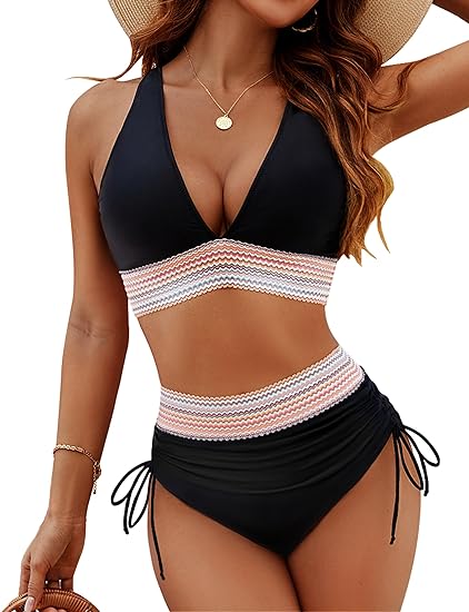 Figure-Flattering High-Waisted Bikini Set