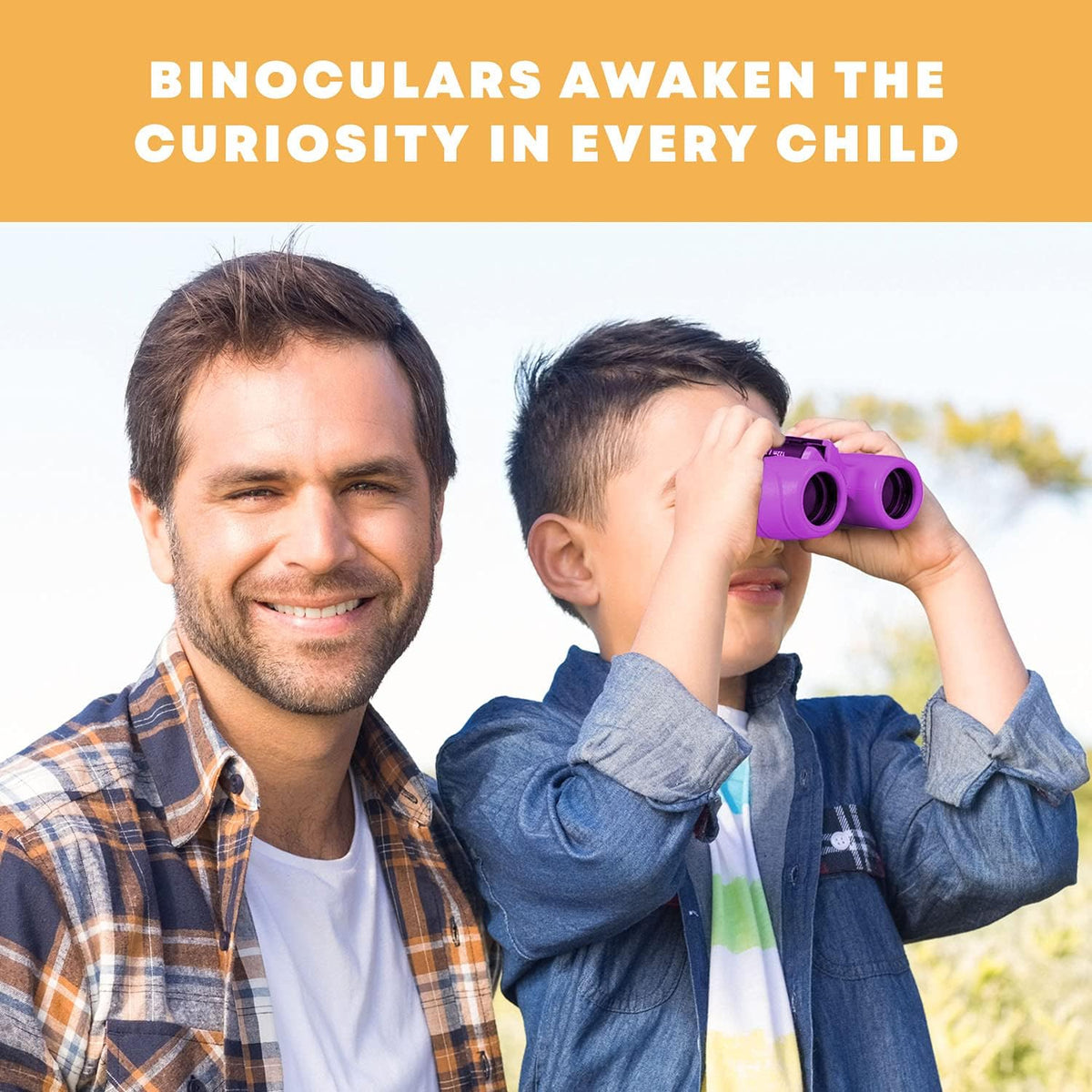 Davy | Binoculars for Kids Lightweight Outdoor Adventure