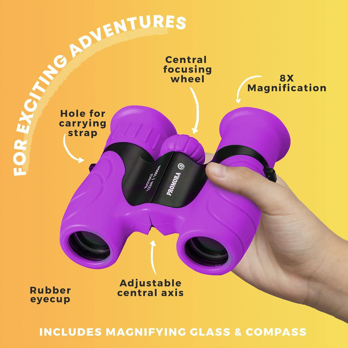 Davy | Binoculars for Kids Lightweight Outdoor Adventure