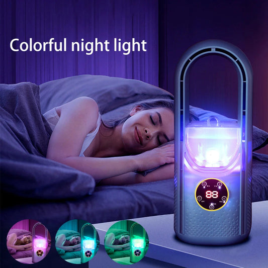 Davy | Bladeless Portable Air Cooler with Colorful Night Light