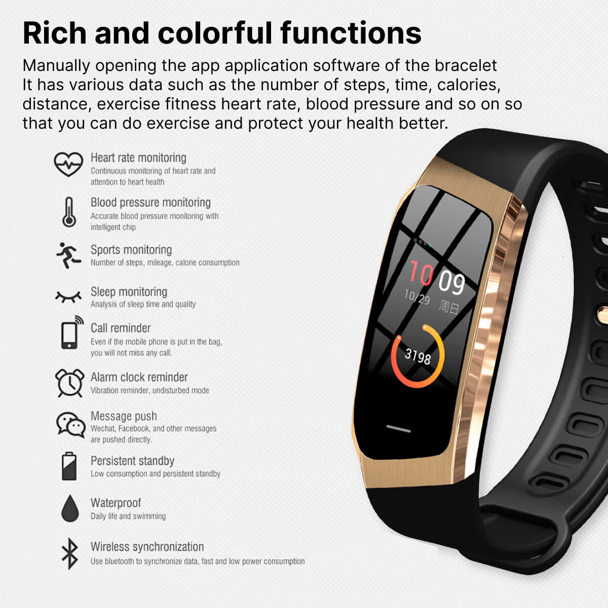 Davy | Blood Pressure Smart Watch and Heart Rate Monitor