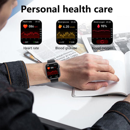 Davy | Smartwatch: BP, Blood O2, Glucose Monitor, Sleep Tracker