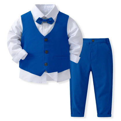 Davy | Boys' Formal Cotton Suit Set for Toddlers and Kids