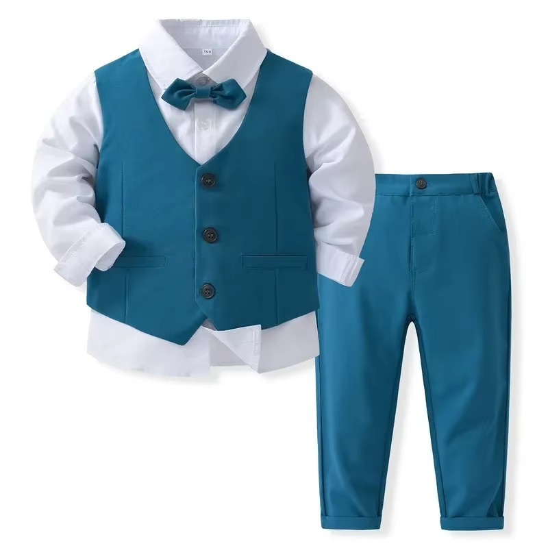 Davy | Boys' Formal Cotton Suit Set for Toddlers and Kids