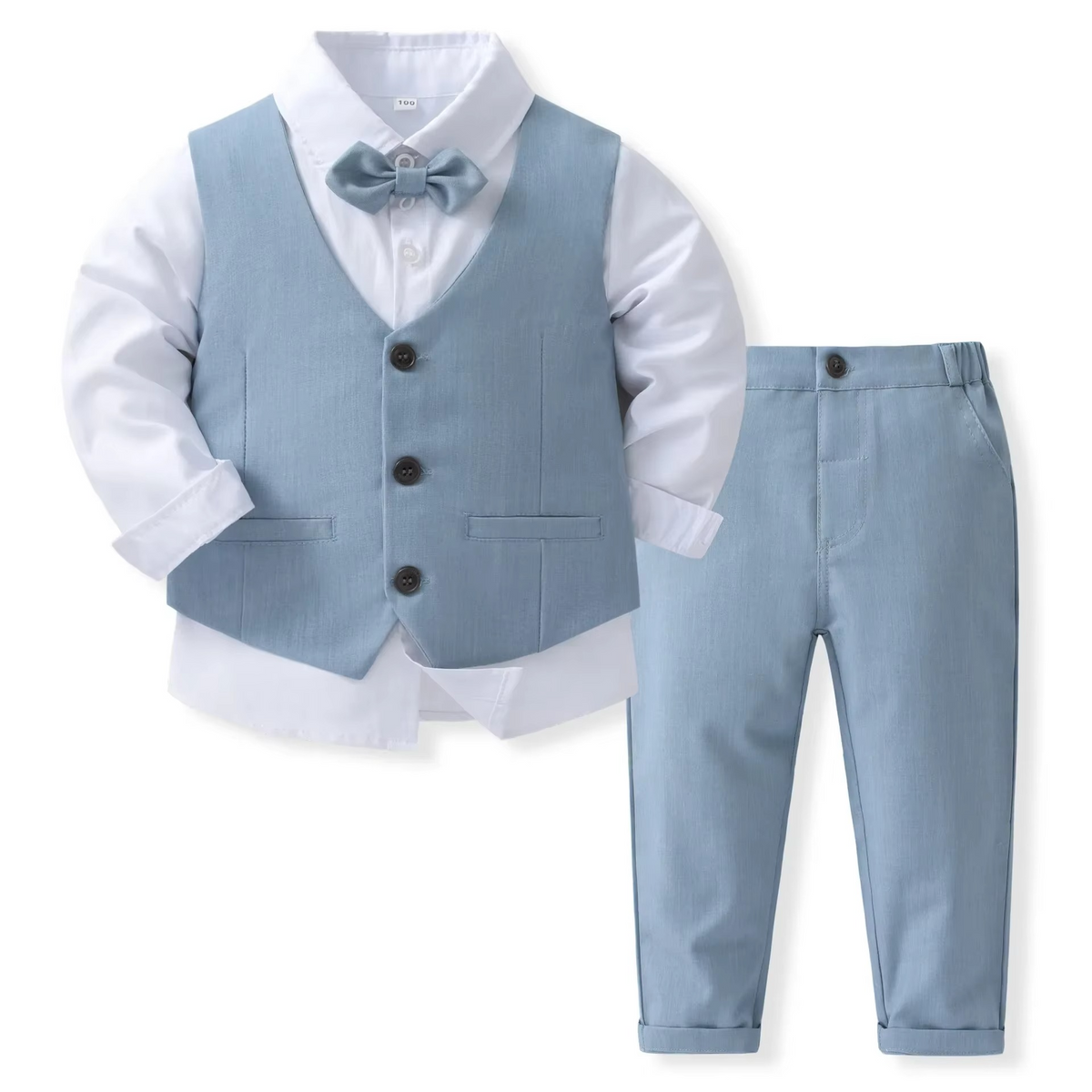 Davy | Boys' Formal Cotton Suit Set for Toddlers and Kids