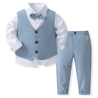 Davy | Boys' Formal Cotton Suit Set for Toddlers and Kids