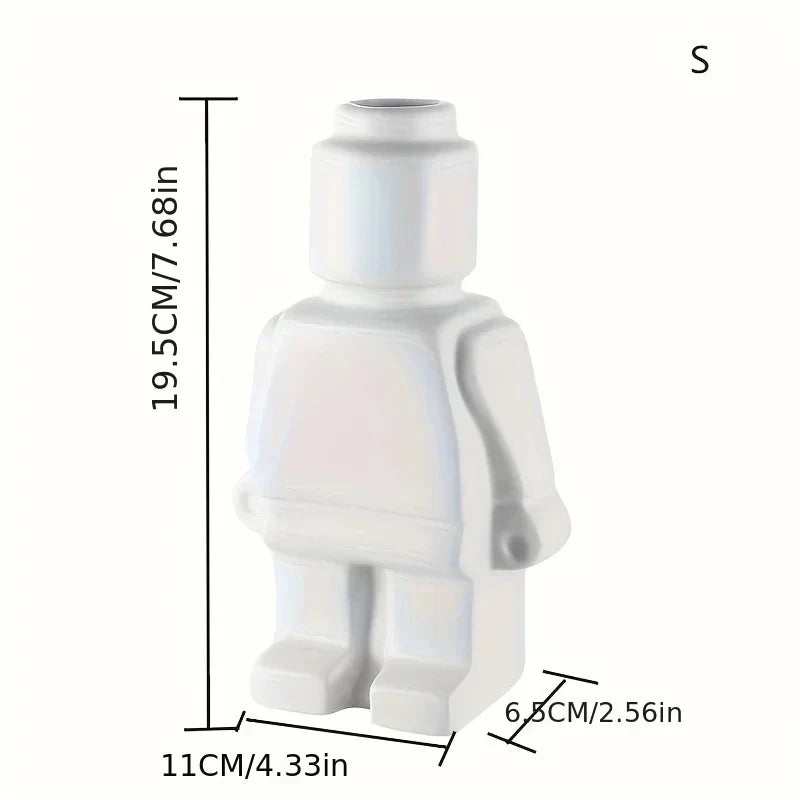 Davy | Block Figure Planter | Contemporary Minimalist Decor