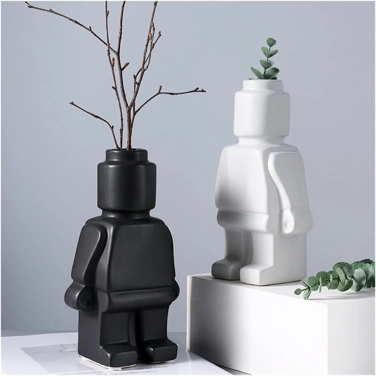 Davy | Block Figure Planter | Contemporary Minimalist Decor