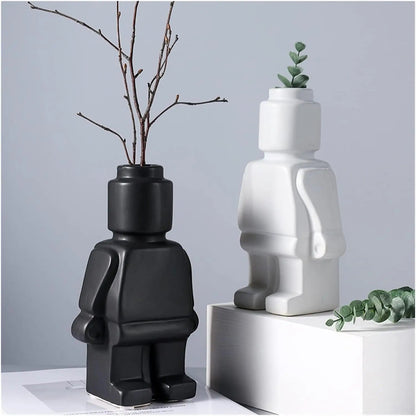 Davy | Block Figure Planter | Contemporary Minimalist Decor