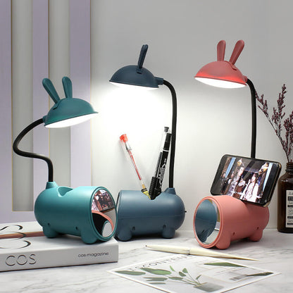 Davy | BunnyGlow Creative LED Touch Lamp with Pen Holder | USB Charging Function | Desk Lamp | Children's Room Decor