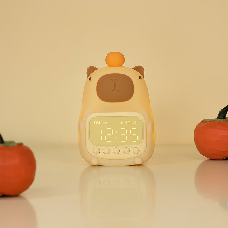 Davy | Capybara Alarm Clock with Gentle Night Light