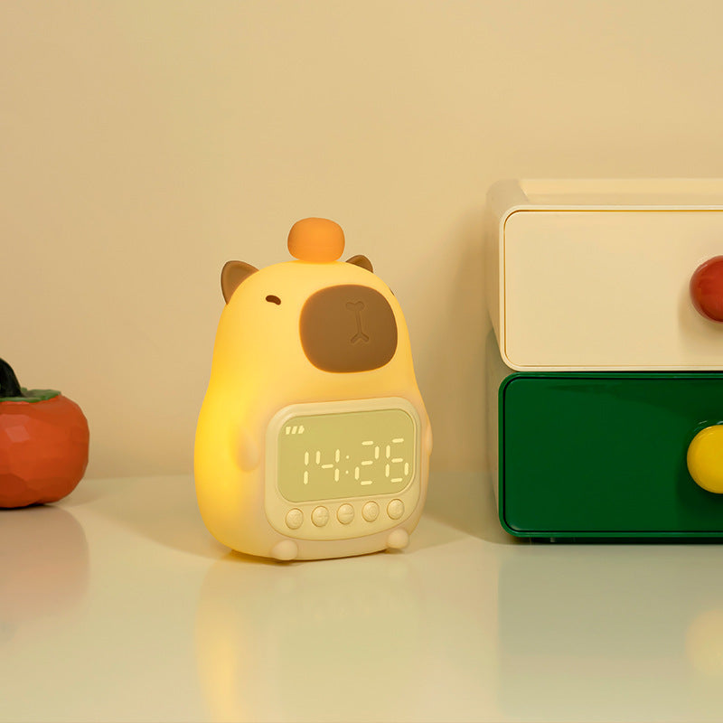 Davy | Capybara Alarm Clock with Gentle Night Light
