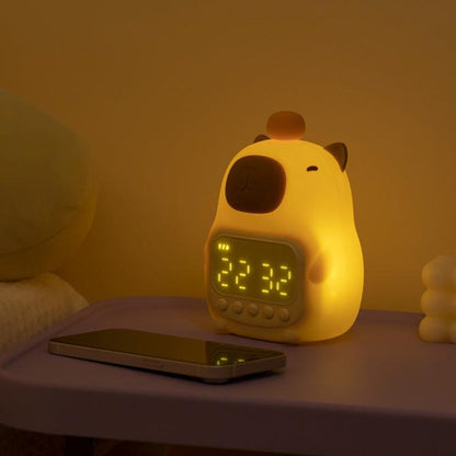 Davy | Capybara Alarm Clock with Gentle Night Light