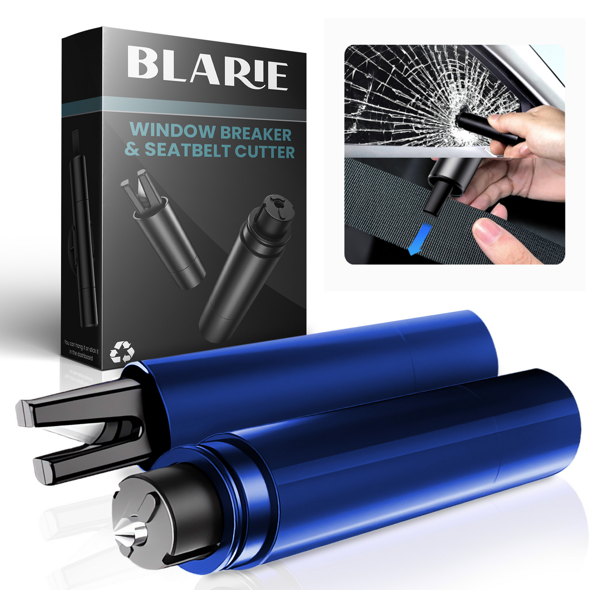 Davy | Car Escape Tool: Window Breaker & Seatbelt Cutter