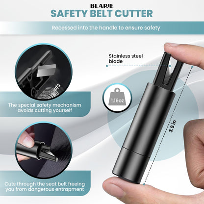Davy | Car Escape Tool: Window Breaker & Seatbelt Cutter