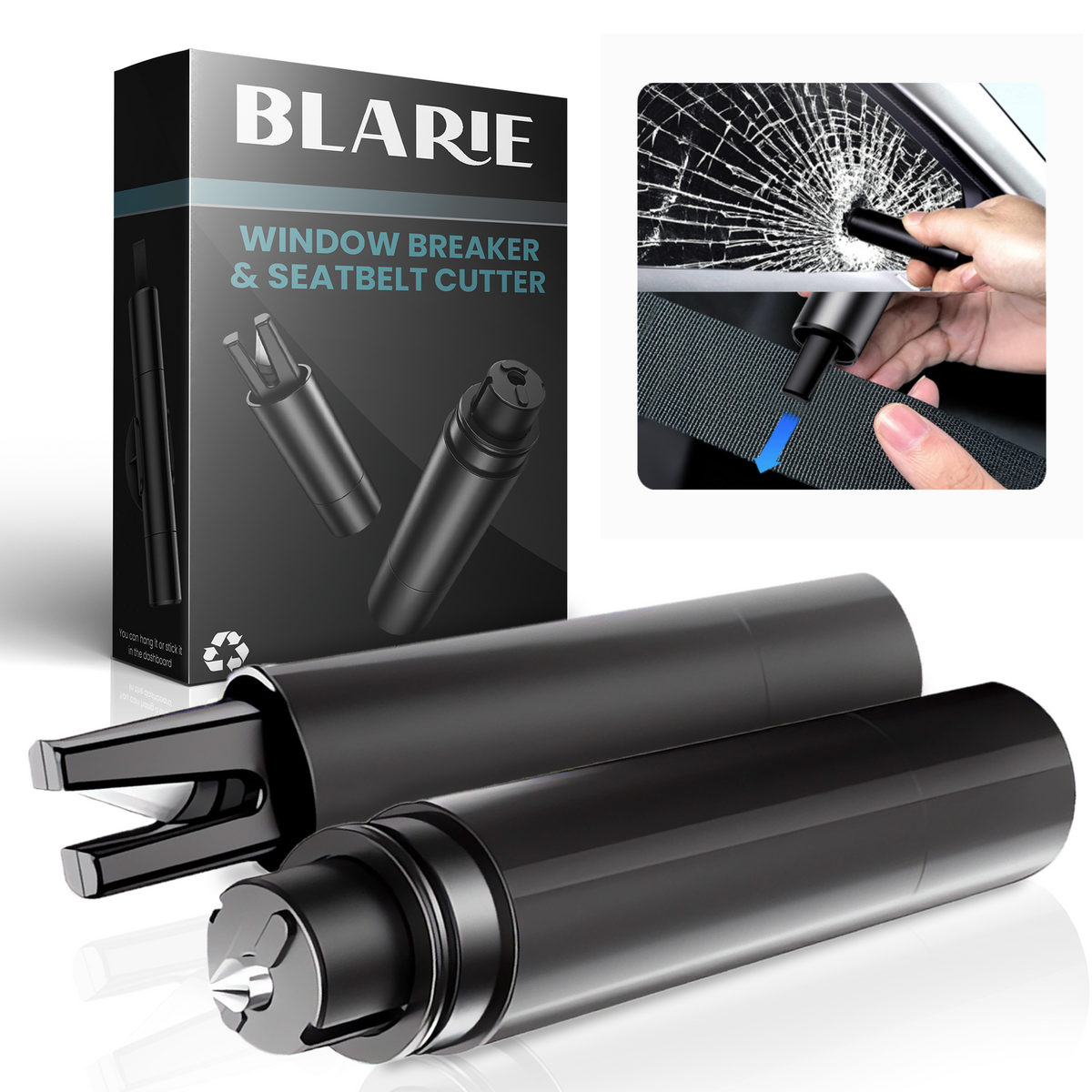 Davy | Car Escape Tool: Window Breaker & Seatbelt Cutter
