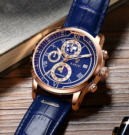 Davy | Classic Chronograph Men’s Watch | Stylish & Functional Luxury Wristwatch for Every Occasion