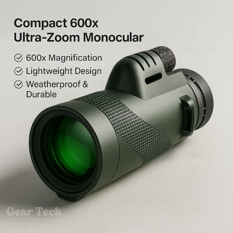 Davy | Compact 600x Ultra-Zoom Monocular | HD Lens, Lightweight & Perfect for Hiking, Birdwatching, and Sports Events