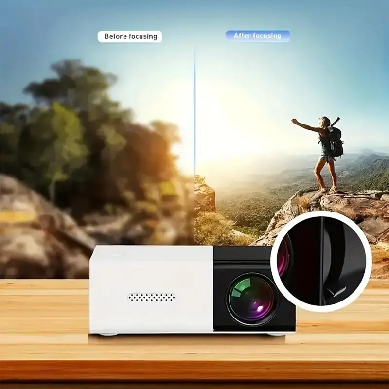 Davy | Compact LED Mini Projector with Built-in Speakers