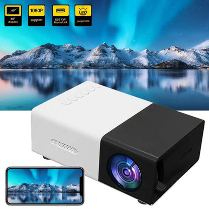 Davy | Compact LED Mini Projector with Built-in Speakers