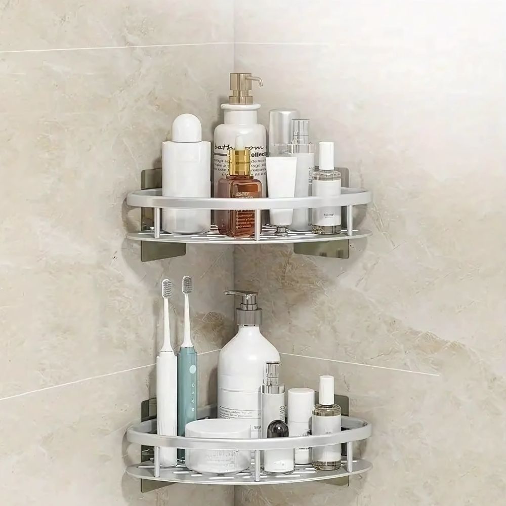 Davy | Corner Shelf with Open Design for Showers