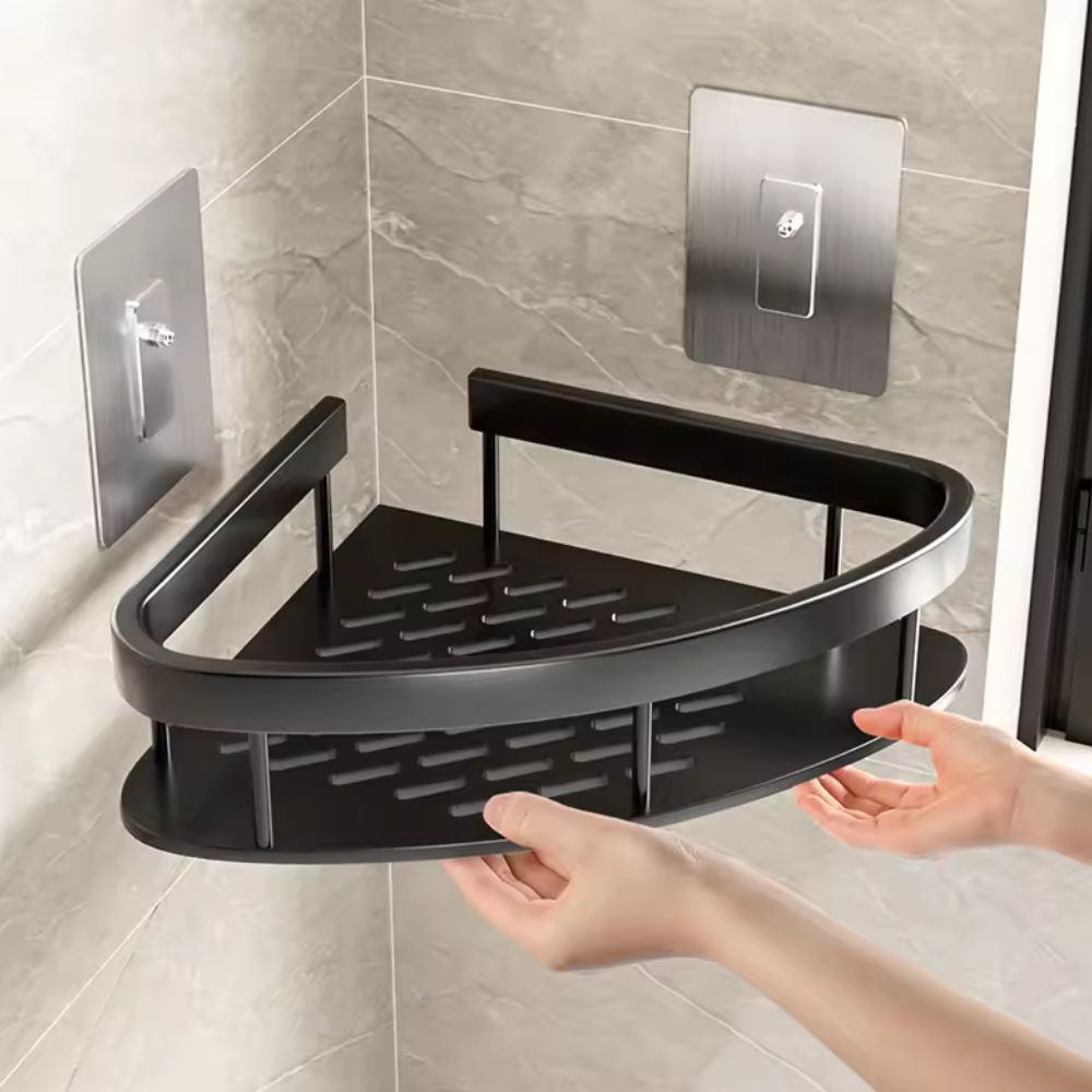 Davy | Corner Shelf with Open Design for Showers