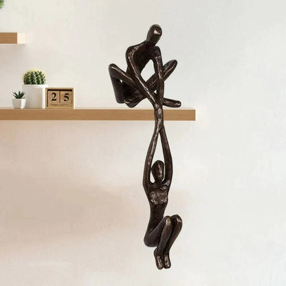 Davy | Sculpture of Embracing Figures for Home Accent