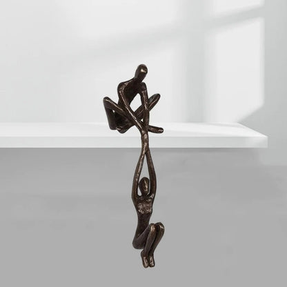 Davy | Sculpture of Embracing Figures for Home Accent