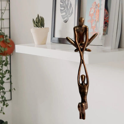 Davy | Sculpture of Embracing Figures for Home Accent