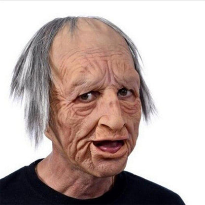 Davy | Creepy Old Man Mask – Realistic Latex Halloween Mask for Adults