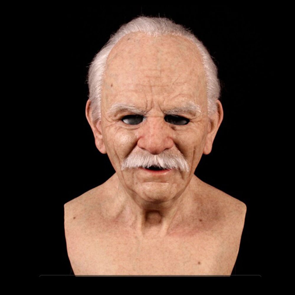 Davy | Creepy Old Man Mask – Realistic Latex Halloween Mask for Adults