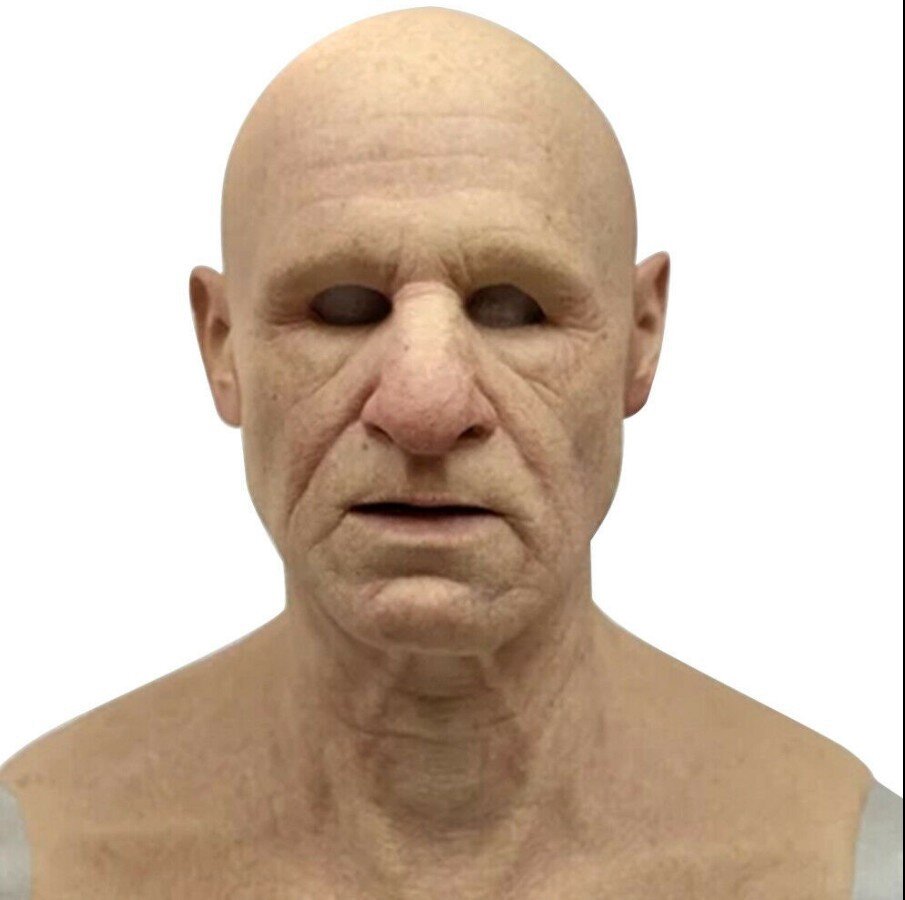 Davy | Creepy Old Man Mask – Realistic Latex Halloween Mask for Adults