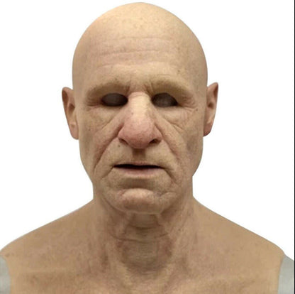 Davy | Creepy Old Man Mask – Realistic Latex Halloween Mask for Adults