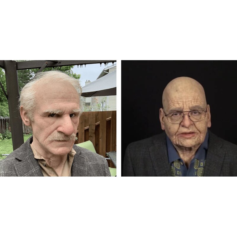Davy | Creepy Old Man Mask – Realistic Latex Halloween Mask for Adults