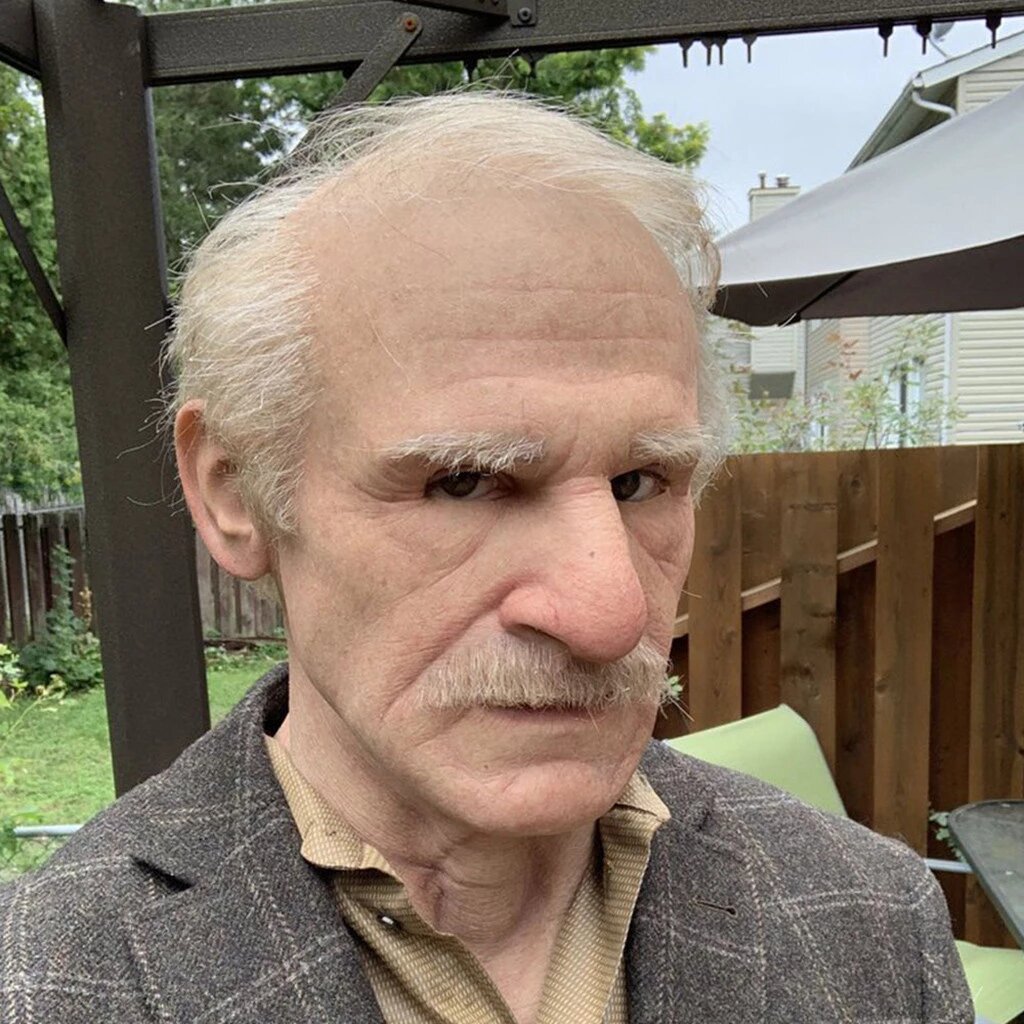 Davy | Creepy Old Man Mask – Realistic Latex Halloween Mask for Adults