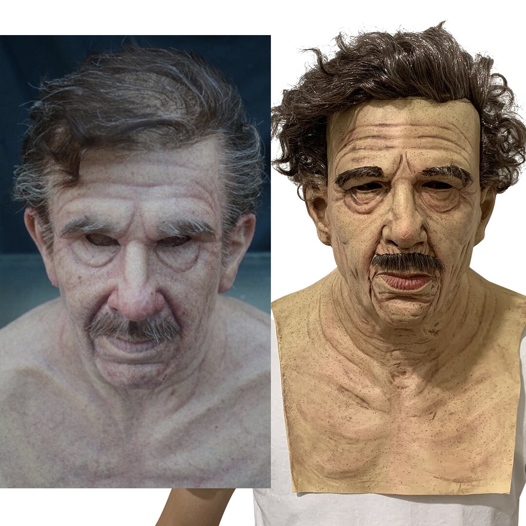 Davy | Creepy Old Man Mask – Realistic Latex Halloween Mask for Adults