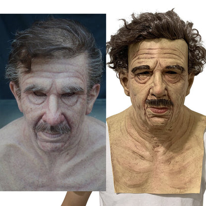 Davy | Creepy Old Man Mask – Realistic Latex Halloween Mask for Adults